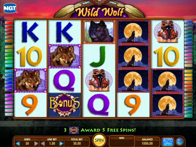 wild wolf igt slot